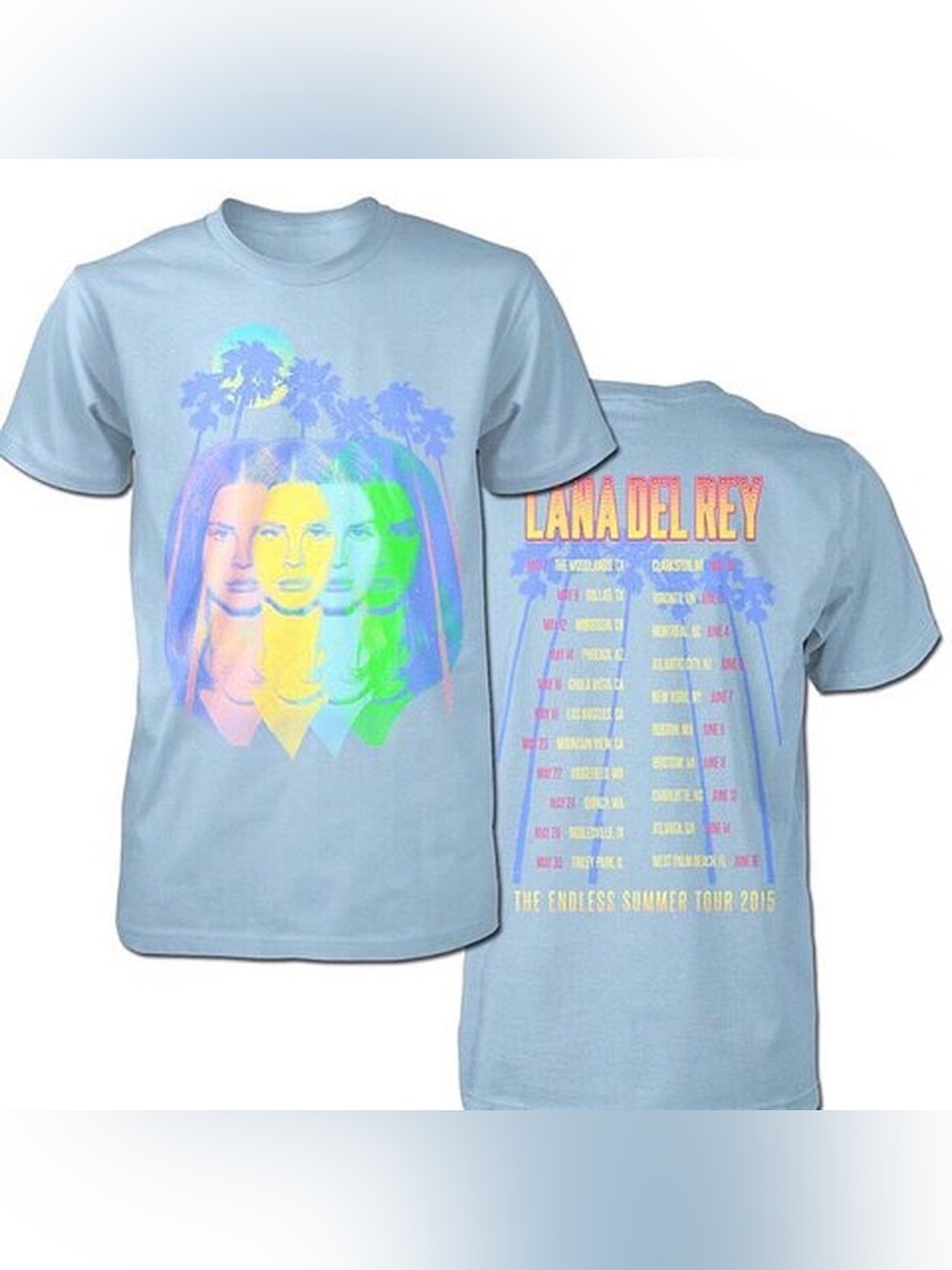 Lana Del Rey The Endless Summer 2015 Tour T-Shirt